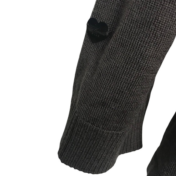 Les Copains Blue Brown 100% Wool Cardigan FLAWED - Picture 9 of 16